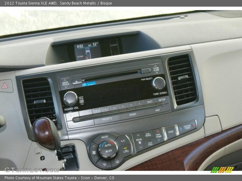 Sandy Beach Metallic / Bisque 2012 Toyota Sienna XLE AWD