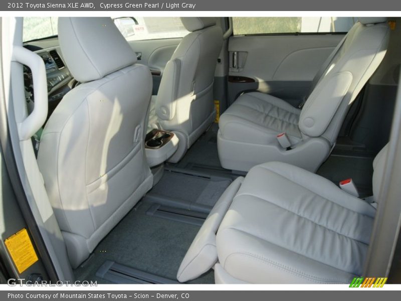 Cypress Green Pearl / Light Gray 2012 Toyota Sienna XLE AWD