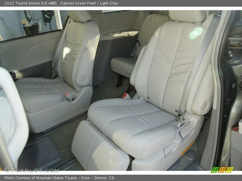 Cypress Green Pearl / Light Gray 2012 Toyota Sienna XLE AWD
