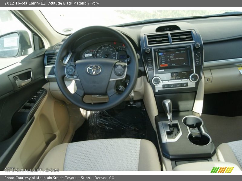 Attitude Black Metallic / Ivory 2012 Toyota Camry LE