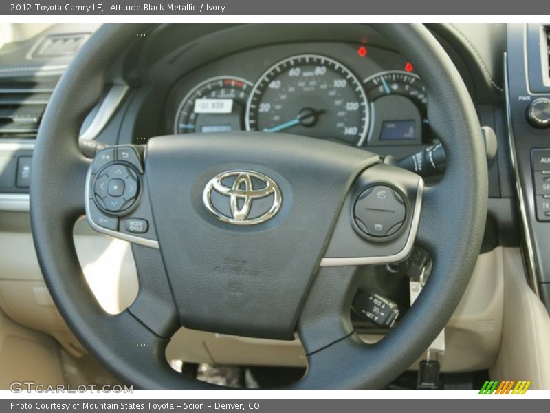 Attitude Black Metallic / Ivory 2012 Toyota Camry LE