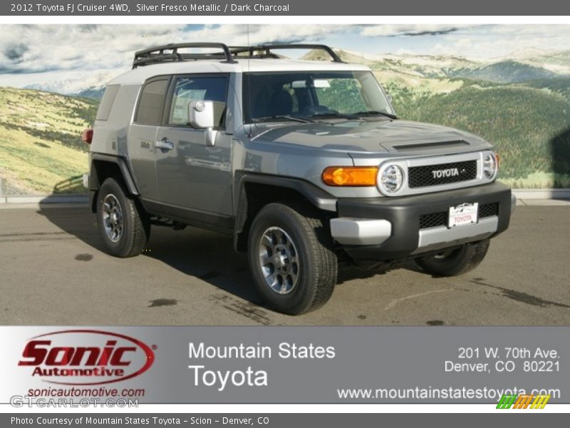 Silver Fresco Metallic / Dark Charcoal 2012 Toyota FJ Cruiser 4WD