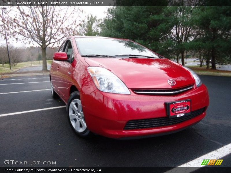 Barcelona Red Metallic / Bisque 2008 Toyota Prius Hybrid