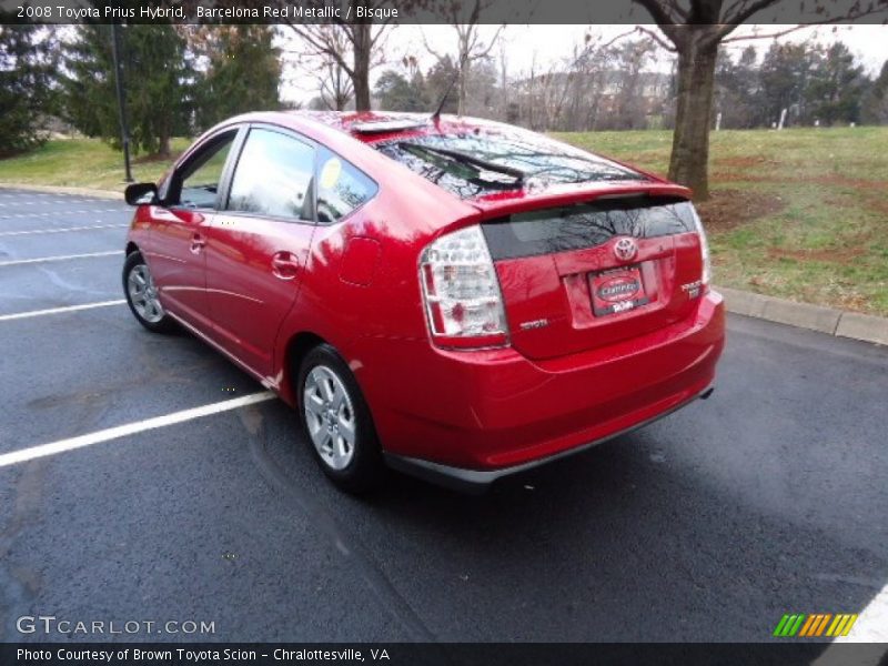 Barcelona Red Metallic / Bisque 2008 Toyota Prius Hybrid