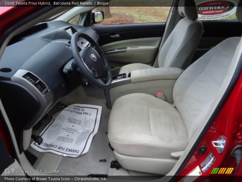 Barcelona Red Metallic / Bisque 2008 Toyota Prius Hybrid