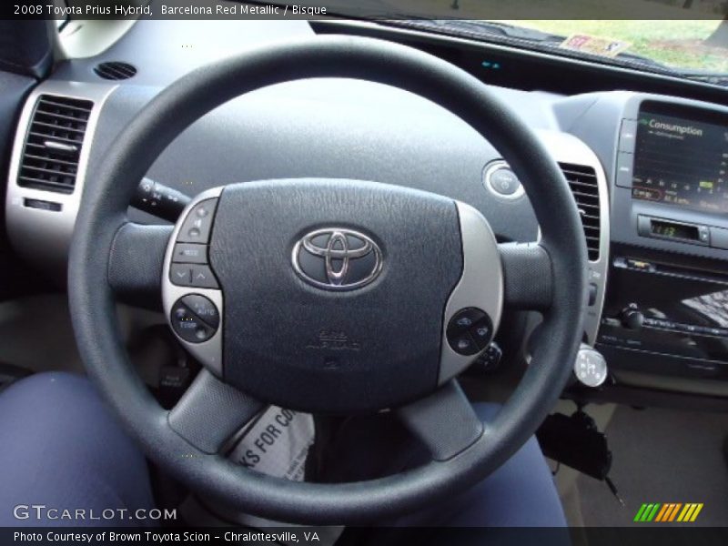 Barcelona Red Metallic / Bisque 2008 Toyota Prius Hybrid