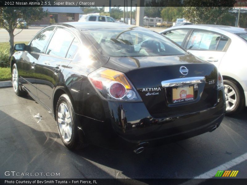 Super Black / Charcoal 2012 Nissan Altima 2.5 S