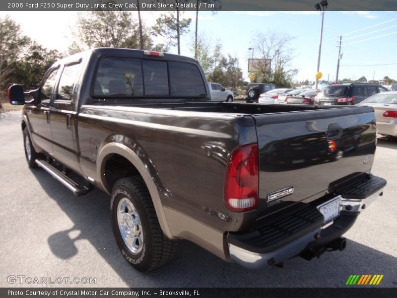 Dark Stone Metallic / Tan 2006 Ford F250 Super Duty Lariat Crew Cab