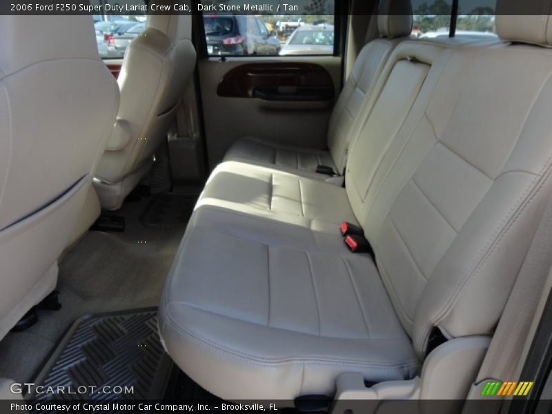 Dark Stone Metallic / Tan 2006 Ford F250 Super Duty Lariat Crew Cab