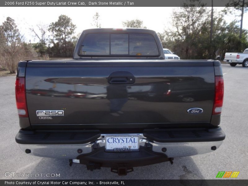 Dark Stone Metallic / Tan 2006 Ford F250 Super Duty Lariat Crew Cab