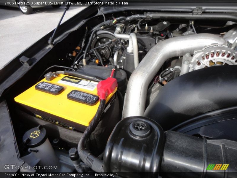 Dark Stone Metallic / Tan 2006 Ford F250 Super Duty Lariat Crew Cab