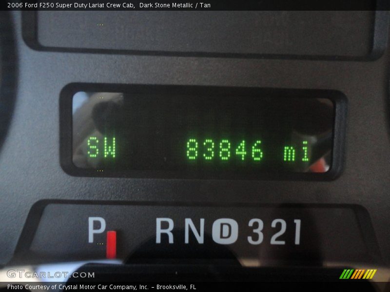 Dark Stone Metallic / Tan 2006 Ford F250 Super Duty Lariat Crew Cab