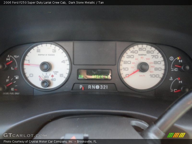  2006 F250 Super Duty Lariat Crew Cab Lariat Crew Cab Gauges