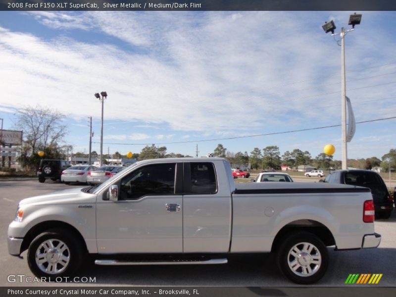 Silver Metallic / Medium/Dark Flint 2008 Ford F150 XLT SuperCab