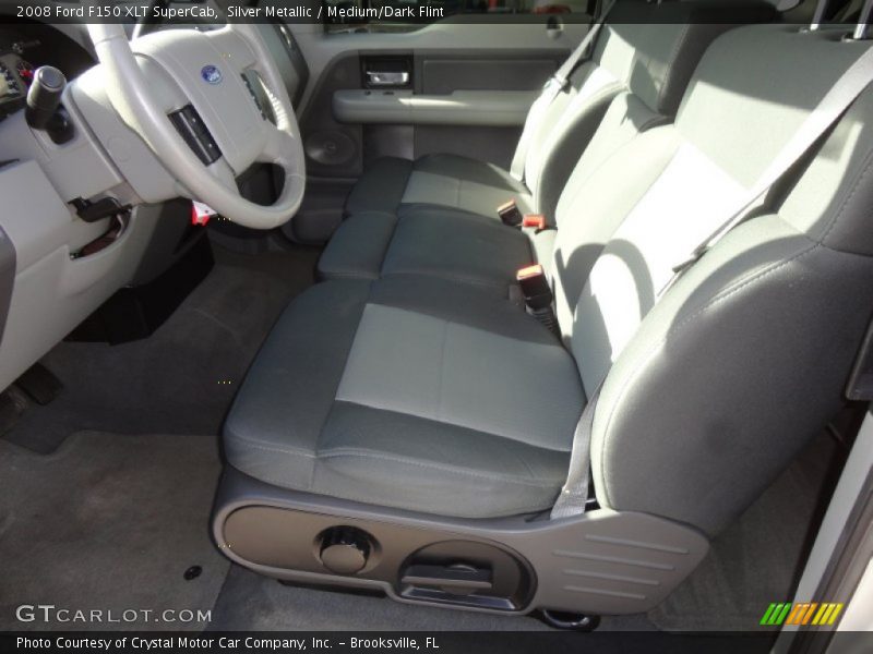 Silver Metallic / Medium/Dark Flint 2008 Ford F150 XLT SuperCab