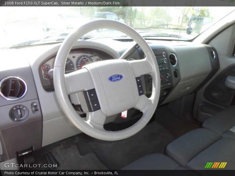 Silver Metallic / Medium/Dark Flint 2008 Ford F150 XLT SuperCab