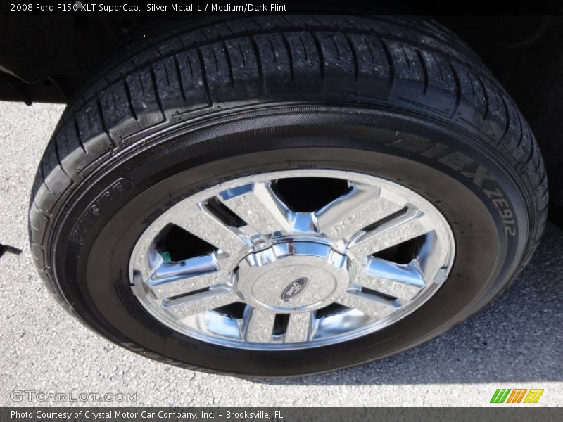 Silver Metallic / Medium/Dark Flint 2008 Ford F150 XLT SuperCab