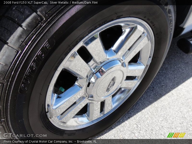 Silver Metallic / Medium/Dark Flint 2008 Ford F150 XLT SuperCab