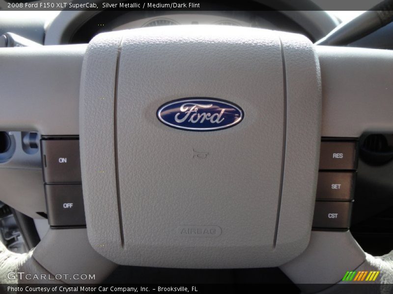 Silver Metallic / Medium/Dark Flint 2008 Ford F150 XLT SuperCab