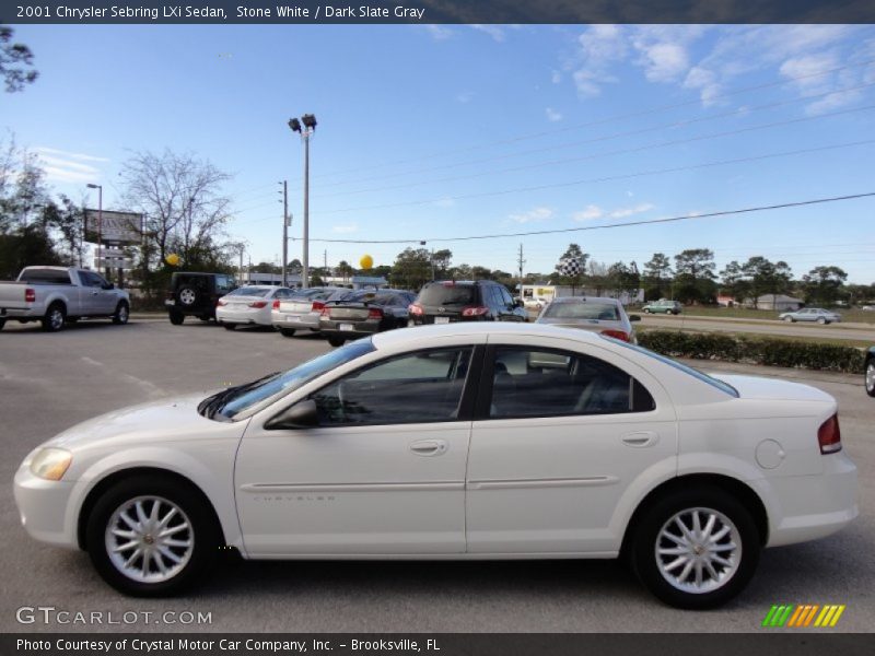 Stone White / Dark Slate Gray 2001 Chrysler Sebring LXi Sedan