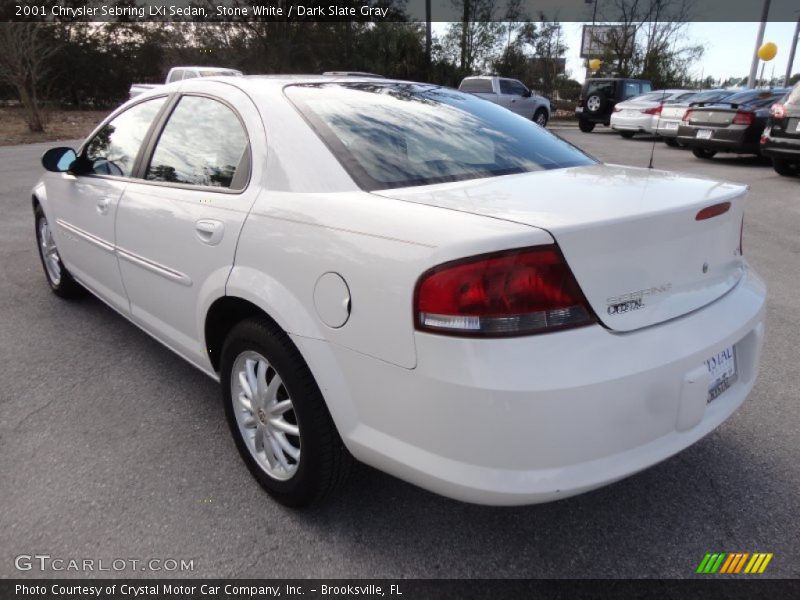 Stone White / Dark Slate Gray 2001 Chrysler Sebring LXi Sedan