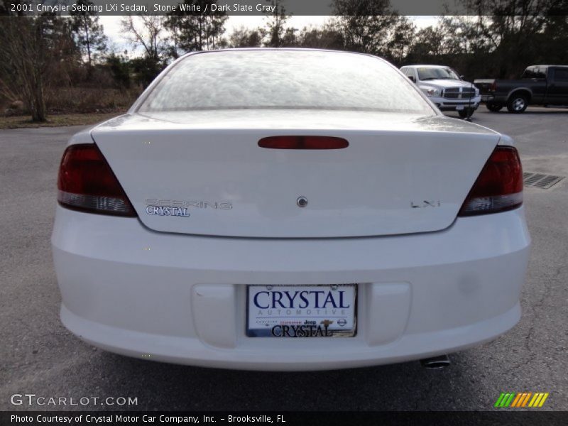 Stone White / Dark Slate Gray 2001 Chrysler Sebring LXi Sedan