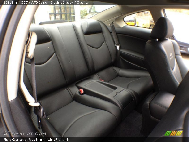Rear Seat of 2011 G 37 x AWD Coupe