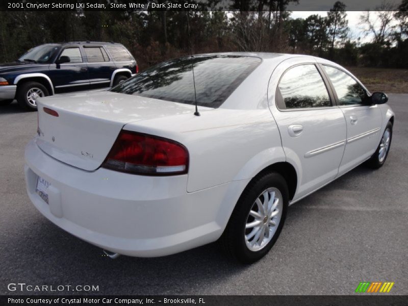 Stone White / Dark Slate Gray 2001 Chrysler Sebring LXi Sedan