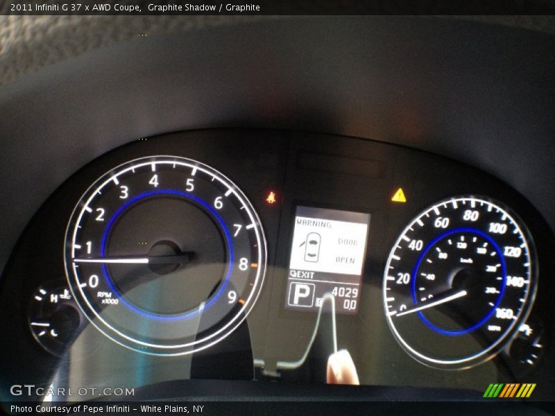  2011 G 37 x AWD Coupe 37 x AWD Coupe Gauges