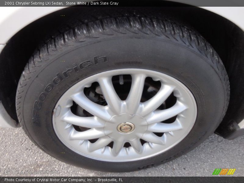 Stone White / Dark Slate Gray 2001 Chrysler Sebring LXi Sedan