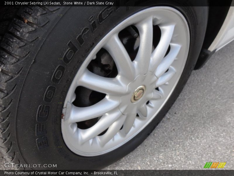 Stone White / Dark Slate Gray 2001 Chrysler Sebring LXi Sedan