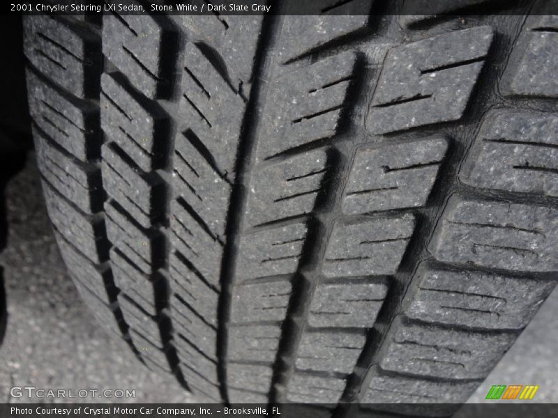 Stone White / Dark Slate Gray 2001 Chrysler Sebring LXi Sedan