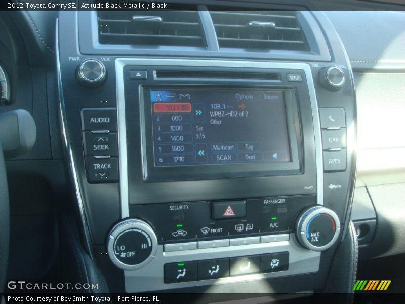 Attitude Black Metallic / Black 2012 Toyota Camry SE