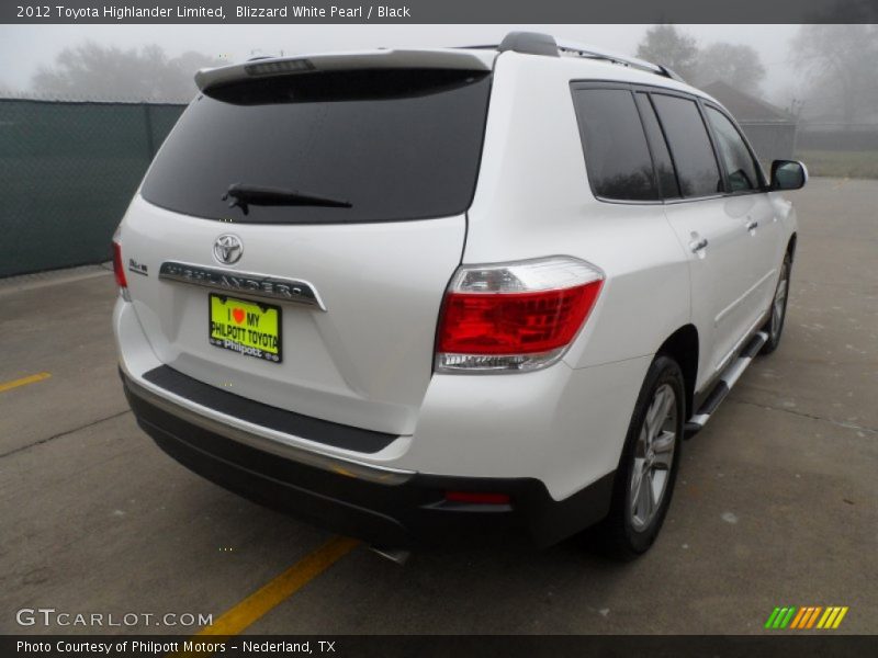 Blizzard White Pearl / Black 2012 Toyota Highlander Limited