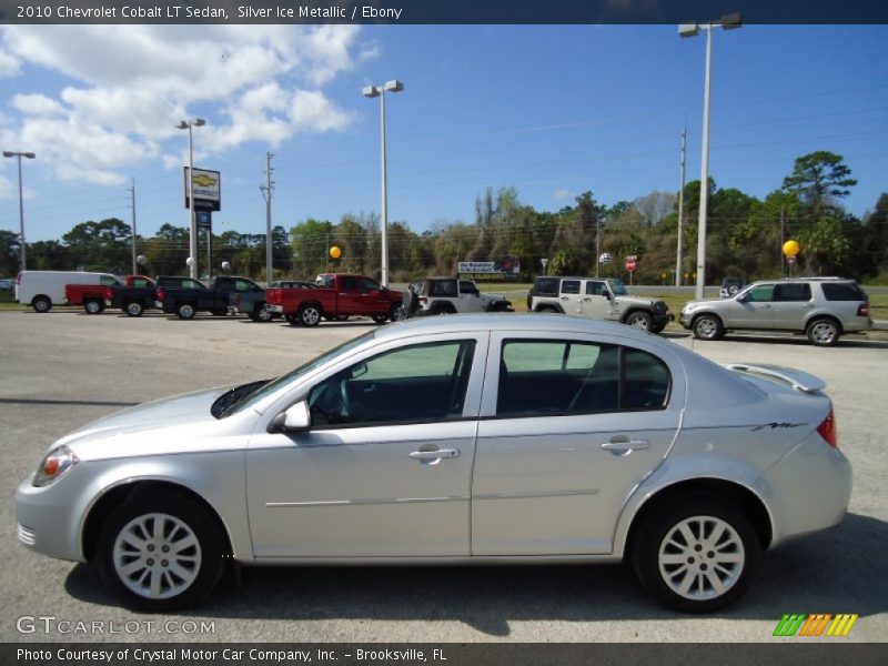 Silver Ice Metallic / Ebony 2010 Chevrolet Cobalt LT Sedan