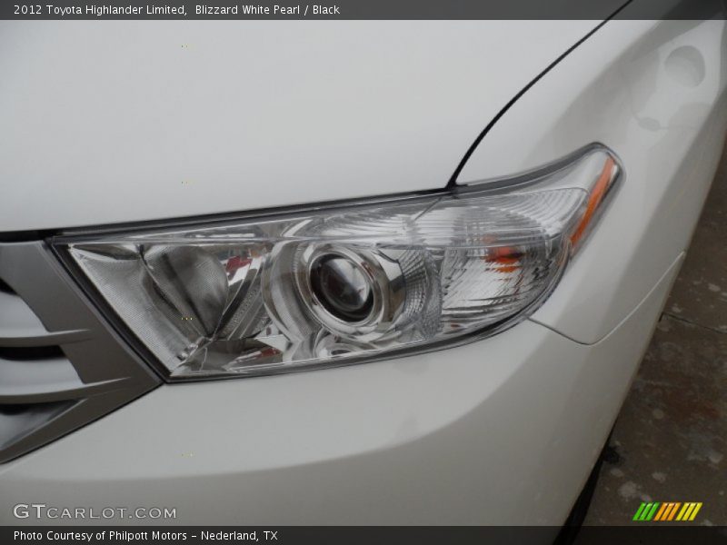Blizzard White Pearl / Black 2012 Toyota Highlander Limited