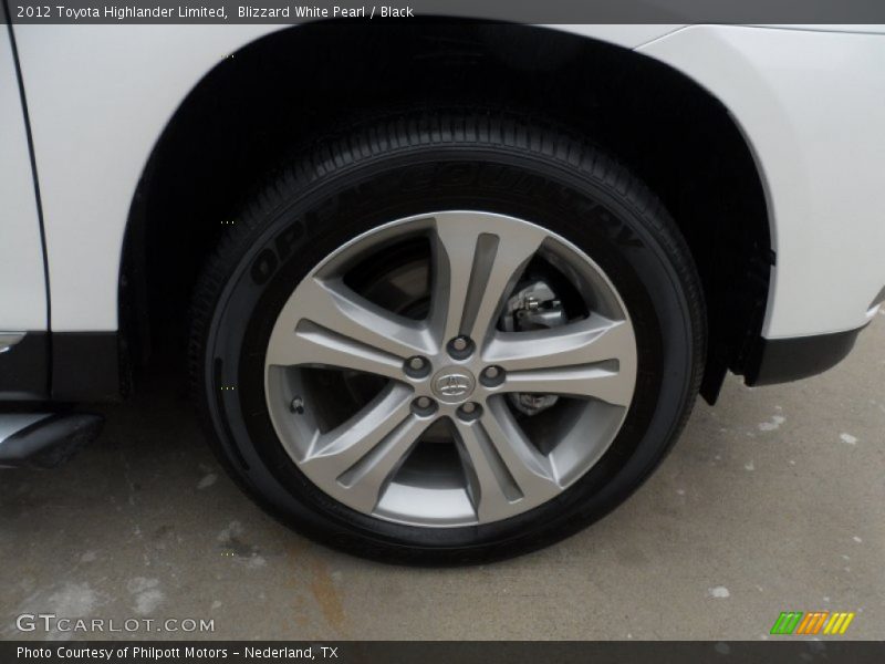 Blizzard White Pearl / Black 2012 Toyota Highlander Limited