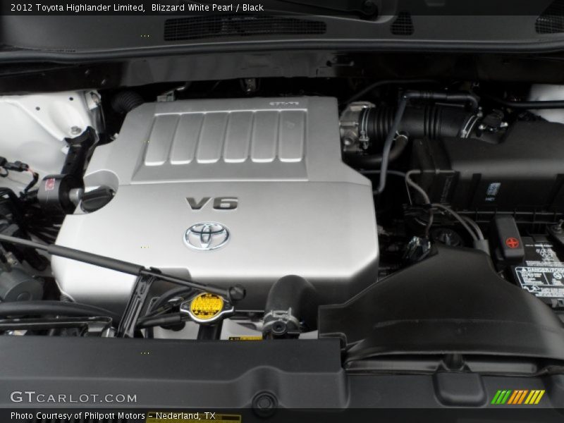Blizzard White Pearl / Black 2012 Toyota Highlander Limited