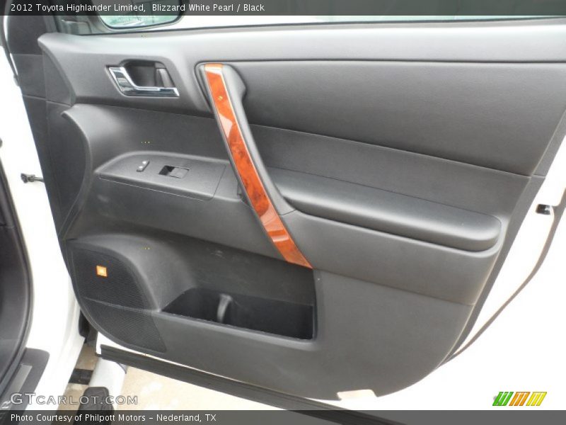 Blizzard White Pearl / Black 2012 Toyota Highlander Limited