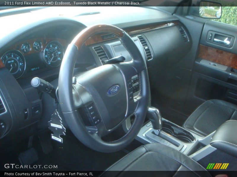 Tuxedo Black Metallic / Charcoal Black 2011 Ford Flex Limited AWD EcoBoost