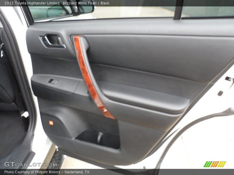 Blizzard White Pearl / Black 2012 Toyota Highlander Limited