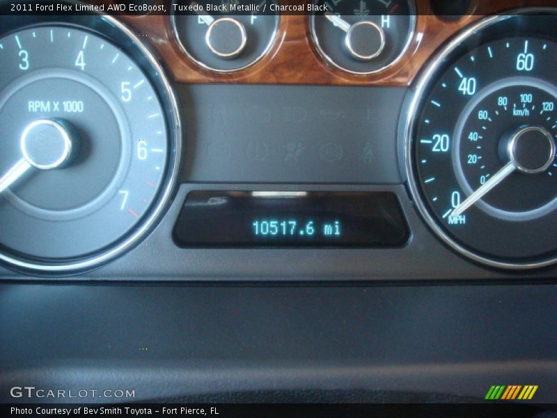 Tuxedo Black Metallic / Charcoal Black 2011 Ford Flex Limited AWD EcoBoost