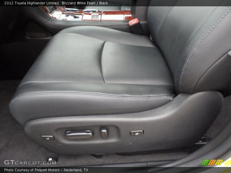 Blizzard White Pearl / Black 2012 Toyota Highlander Limited
