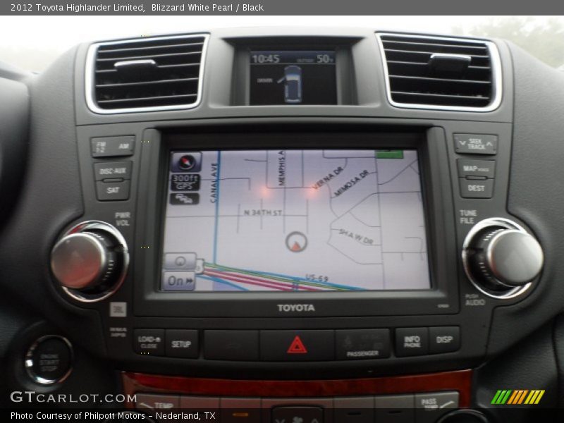 Blizzard White Pearl / Black 2012 Toyota Highlander Limited