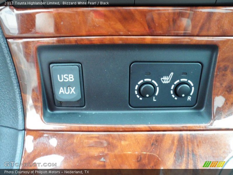 Blizzard White Pearl / Black 2012 Toyota Highlander Limited