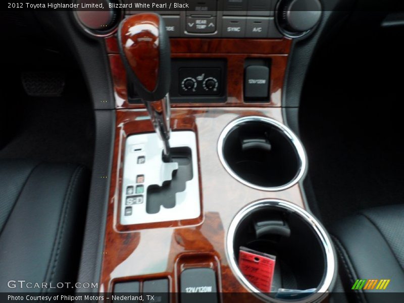 Blizzard White Pearl / Black 2012 Toyota Highlander Limited