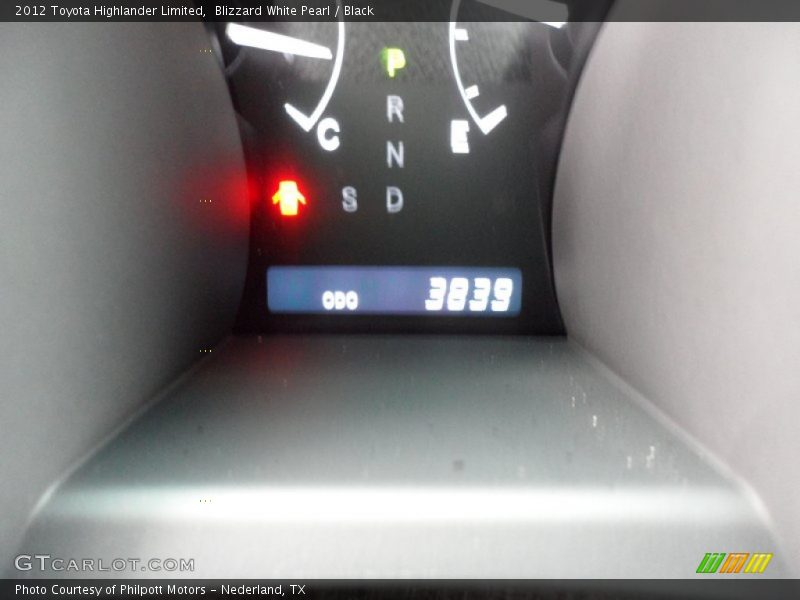 Blizzard White Pearl / Black 2012 Toyota Highlander Limited