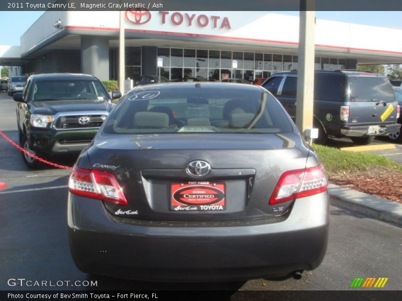 Magnetic Gray Metallic / Ash 2011 Toyota Camry LE
