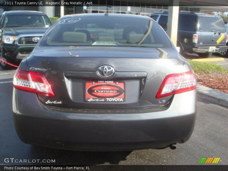 Magnetic Gray Metallic / Ash 2011 Toyota Camry LE