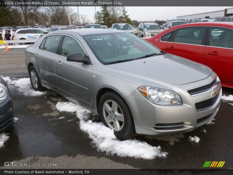 Silverstone Metallic / Titanium Gray 2008 Chevrolet Malibu LS Sedan